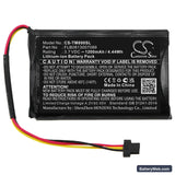 TomTom One XL Traffic Replacement Battery, 3.7V, 1200mAh, Li-ion 3