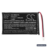 TomTom GPS-9821X Replacement Battery, 3.7V, 650mAh, Li-ion 3