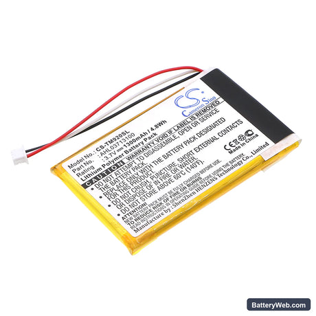TomTom Go 920 Replacement Battery, 3.7V, 1300mAh, Li-Polymer 1