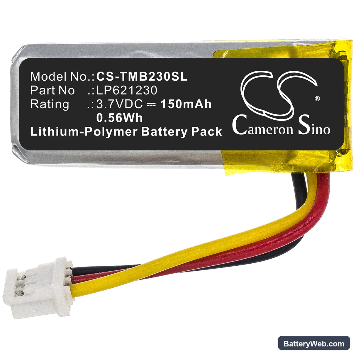 Teltonika FMB Tracker Replacement Battery, 3.7V, 150mAh, Li-Polymer 3