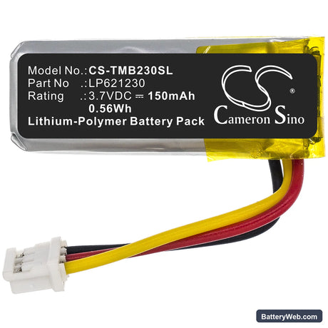 Teltonika FMB Tracker Replacement Battery, 3.7V, 150mAh, Li-Polymer 3