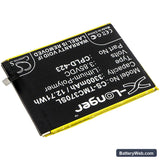 T-Mobile Revvl Plus Replacement Battery, 3.85V, 3300mAh, Li-Polymer 2