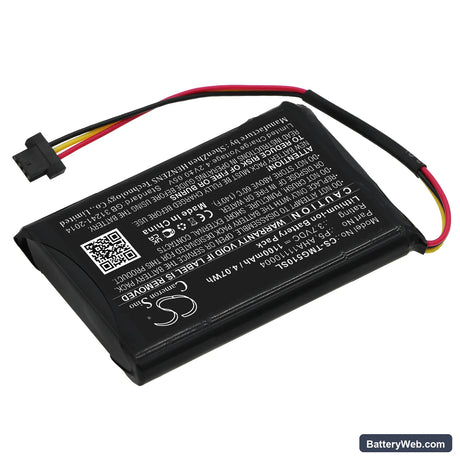 TomTom 4FA50 Replacement Battery, 3.7V, 1100mAh, Li-ion 2