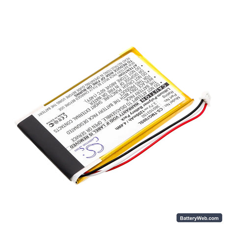 TomTom Go 7000 Replacement Battery, 3.7V, 1200mAh, Li-Polymer 2