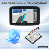 TomTom Go 820 Replacement Battery, 3.7V, 1000mAh, Li-ion 6