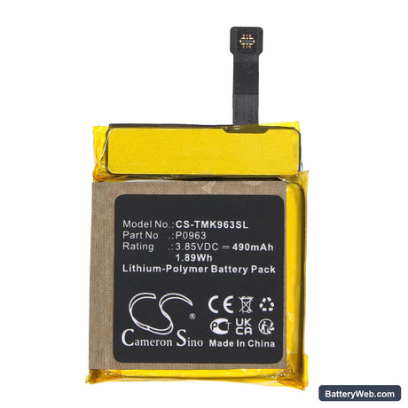 T-Mobile SyncUP Kids Replacement Battery, 3.85V, 490mAh, Li-Polymer 3