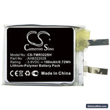 TomTom Runner Cardio Replacement Battery, 3.8V, 190mAh, Li-Polymer 3