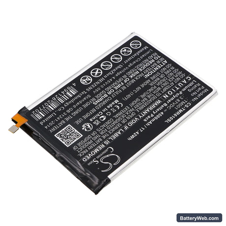 T-Mobile Revvl 6 Pro 5G Replacement Battery, 3.87V, 4500mAh, Li-Polymer 2