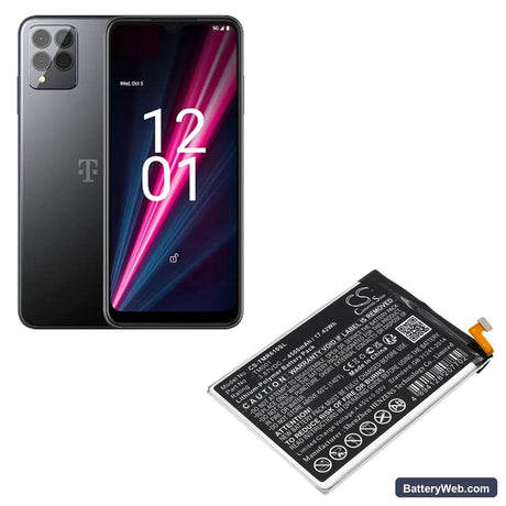 T-Mobile Revvl 6 Pro 5G Replacement Battery, 3.87V, 4500mAh, Li-Polymer 5