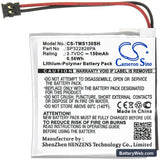 TomTom Spark 3 Replacement Battery, 3.7V, 150mAh, Li-Polymer 3
