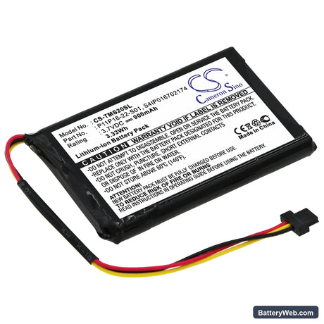 TomTom Start XL Replacement Battery, 3.7V, 900mAh, Li-ion 1