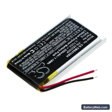 TomTom Spark 510 Replacement Battery, 3.7V, 320mAh, Li-Polymer 2
