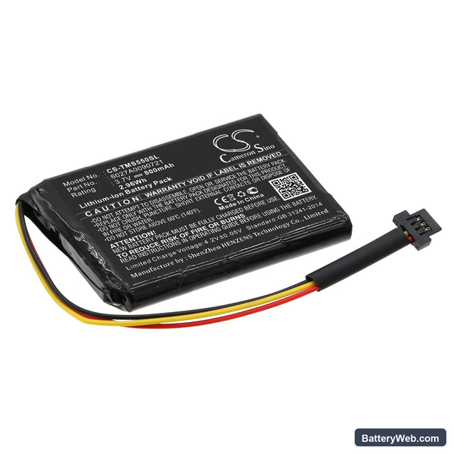TomTom 1EF0.017.03 Replacement Battery, 3.7V, 800mAh, Li-ion 1