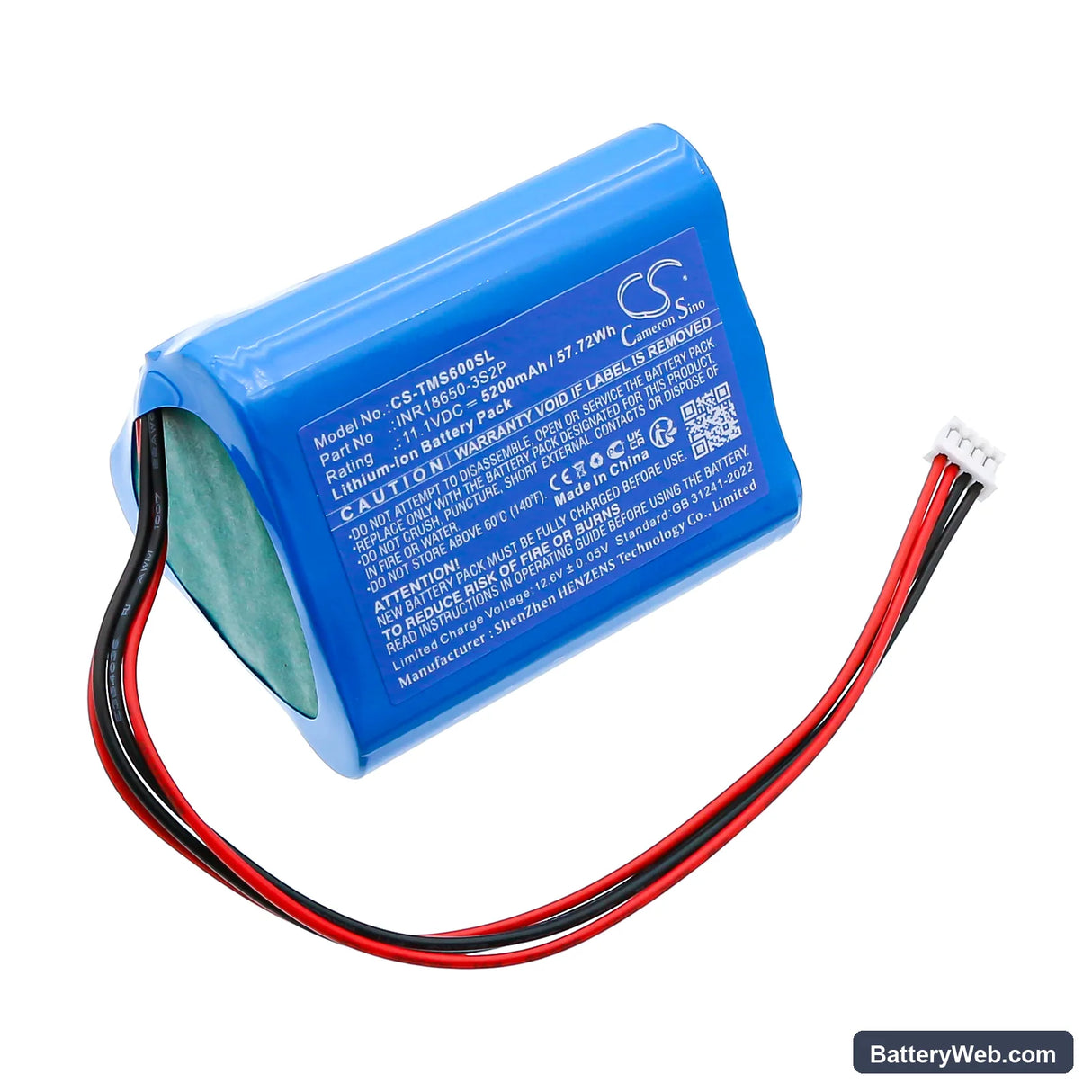 Tronsmart Element T6 Max Replacement Battery, 11.1V, 5200mAh, Li-ion 1