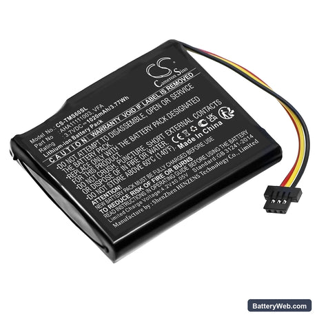TomTom Start 60 Replacement Battery, 3.7V, 1020mAh, Li-ion 1