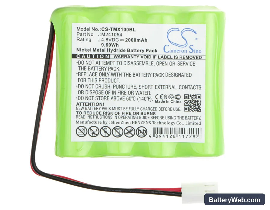 Teleradio LE-TX-MX10 Replacement Battery, 4.8V, 2000mAh, Ni-MH 5
