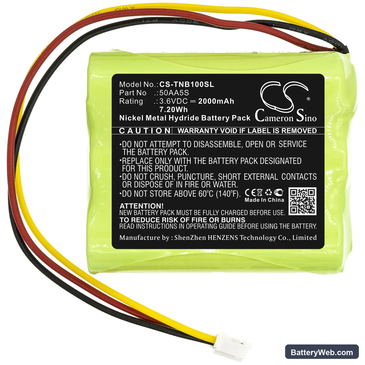 Tonies Tonie Box Replacement Battery, 3.6V, 2000mAh, Ni-MH 3