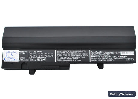 Toshiba Satellite NB300 Replacement Battery, 10.8V, 6600mAh, Li-ion 5