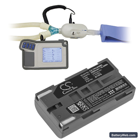 TSI INC Certifier FA Plus Ventilator Replacement Battery, 7.4V, 2200mAh, Li-ion 4