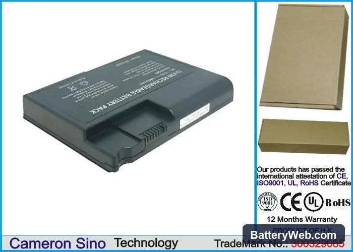 Toshiba Satellite 1100 Replacement Battery, 14.8V, 4400mAh, Li-ion 1