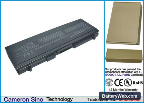 Toshiba Satellite 5205-S505 Replacement Battery, 10.8V, 6600mAh, Li-ion 1