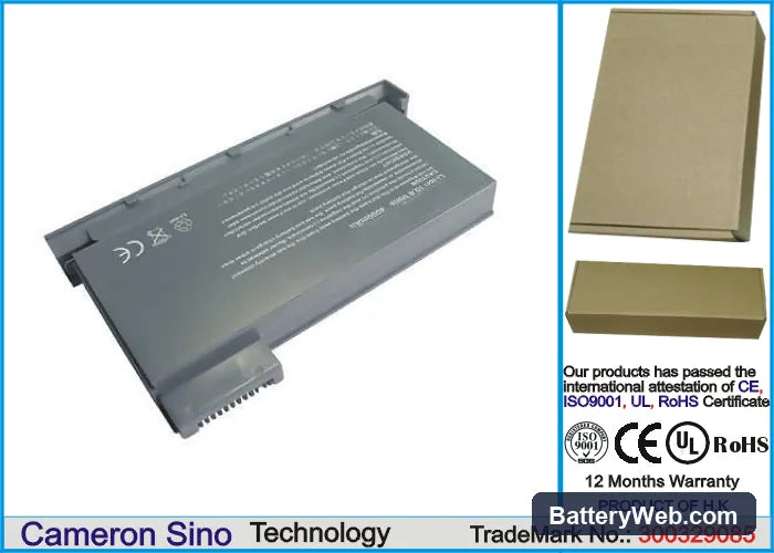 Toshiba Tecra 8000 Replacement Battery, 10.8V, 4400mAh, Li-ion 1