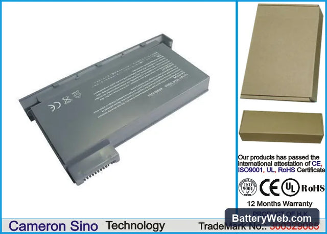 Toshiba Tecra 8000 Replacement Battery, 10.8V, 4400mAh, Li-ion 1