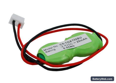Toshiba Satellite A10-131 Replacement Battery, 2.4V, 20mAh, Ni-MH 2
