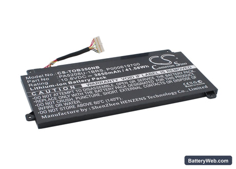 Toshiba Chromebook CB35 Replacement Battery, 10.8V, 3850mAh, Li-Polymer 2