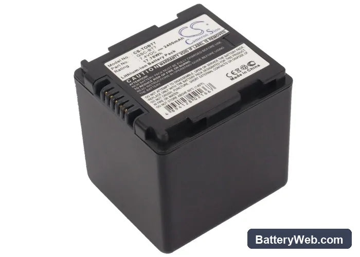 Toshiba Gigashot GSC-K80H Replacement Battery, 7.4V, 2400mAh, Li-ion 1