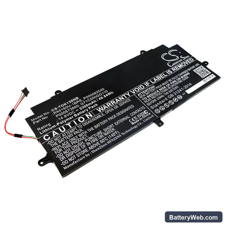 Toshiba KIRA 13 Kirabook Replacement Battery, 14.8V, 3300mAh, Li-Polymer 1