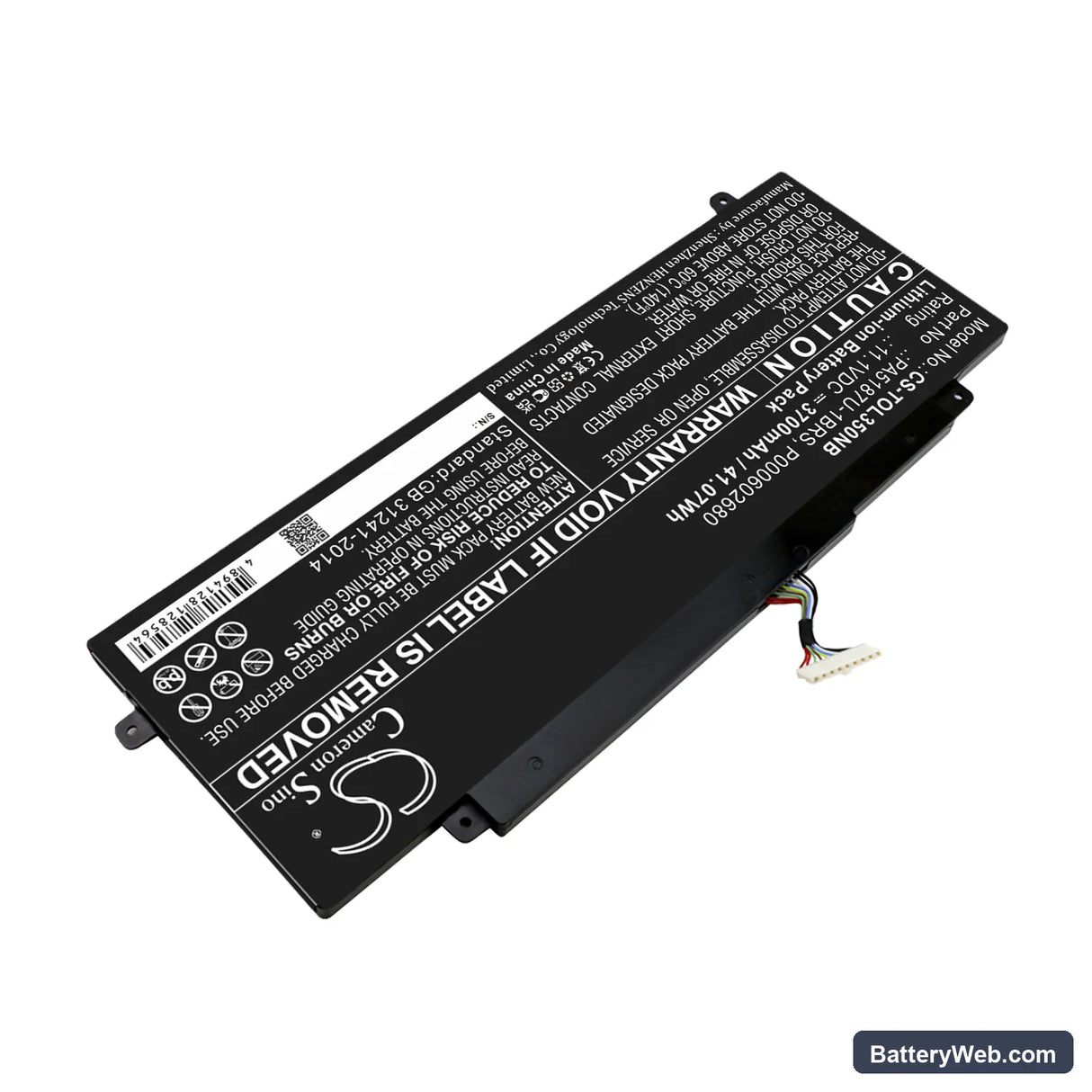 Toshiba Satellite Click 2 L35W-B3204 Replacement Battery, 11.1V, 3700mAh, Li-ion 2