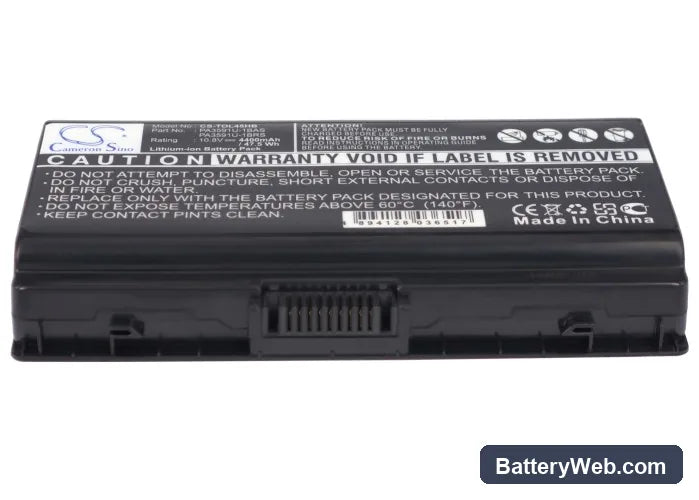 Toshiba Satellite L45-SP2066 Replacement Battery, 10.8V, 4400mAh, Li-ion 5