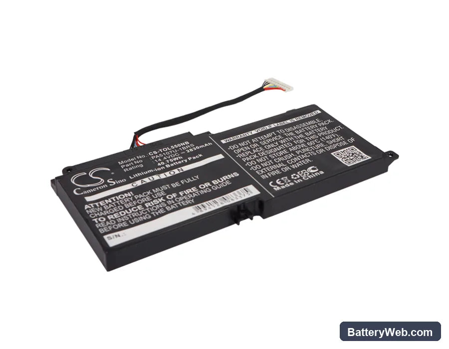 Toshiba Satellite S55t Replacement Battery, 14.4V, 2830mAh, Li-ion 1