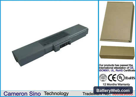 Toshiba Libretto 100 Replacement Battery, 10.8V, 3000mAh, Li-ion 1
