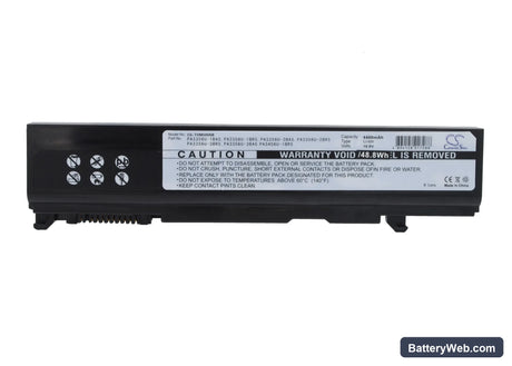 Toshiba Tecra A3X-165 Replacement Battery, 10.8V, 4400mAh, Li-ion 1