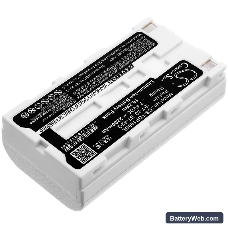 Topcon Field Controller FC100 Replacement Battery, 7.4V, 2200mAh, Li-ion 2