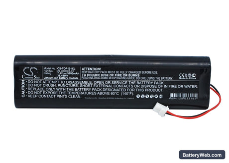 Topcon Hiper Pro Replacement Battery, 7.4V, 5200mAh, Li-ion 5