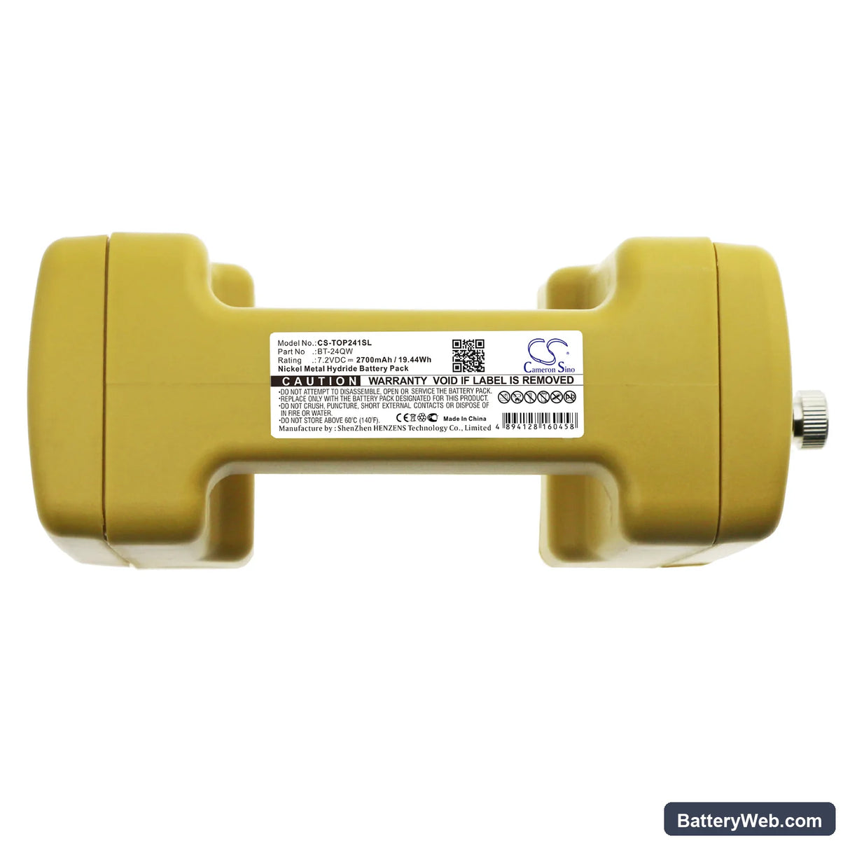 Topcon GTS-3 Replacement Battery, 7.2V, 2700mAh, Ni-MH 5