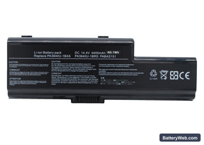 Toshiba Qosmio F50 Replacement Battery, 14.4V, 4400mAh, Li-ion 1
