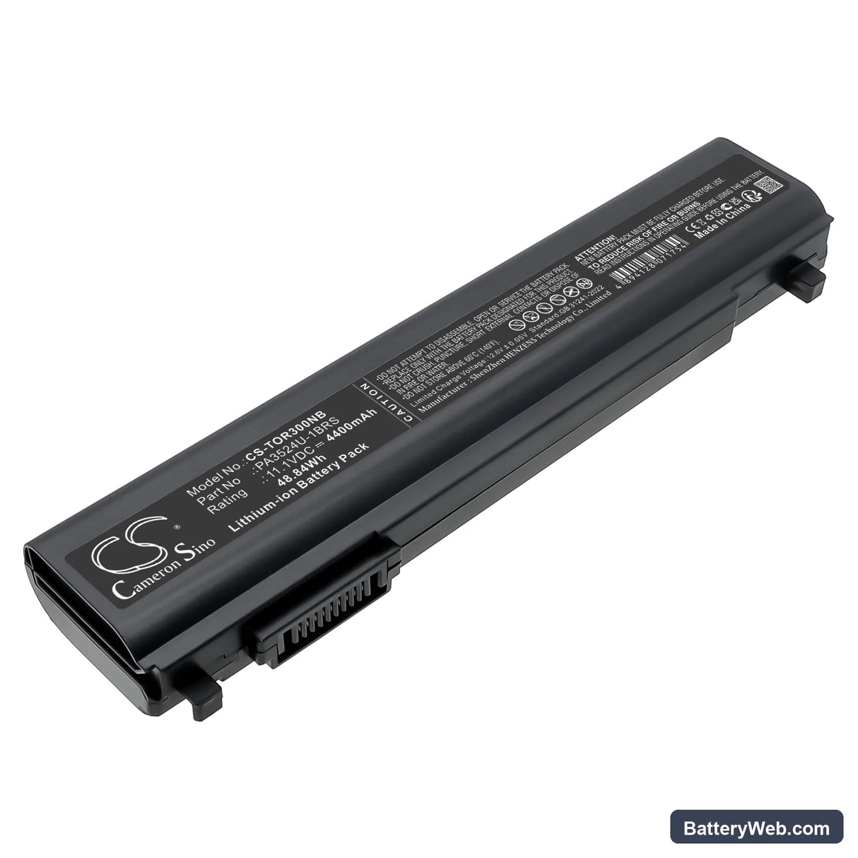 Toshiba Portege R30 Replacement Battery, 11.1V, 4400mAh, Li-ion 1