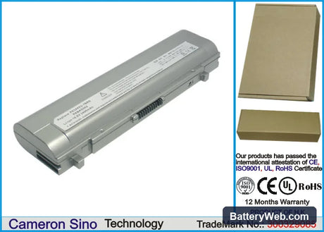Toshiba Libretto U100 Replacement Battery, 10.8V, 3400mAh, Li-ion 1