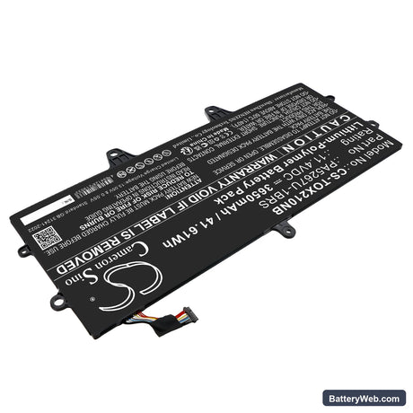 Toshiba Portege X20W Replacement Battery, 11.4V, 3650mAh, Li-Polymer 2