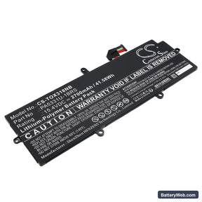 Toshiba Dynabook Portege A30 Replacement Battery, 15.4V, 2700mAh, Li-Polymer 1