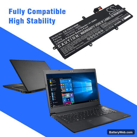 Toshiba Dynabook Portege A30 Replacement Battery, 15.4V, 2700mAh, Li-Polymer 6