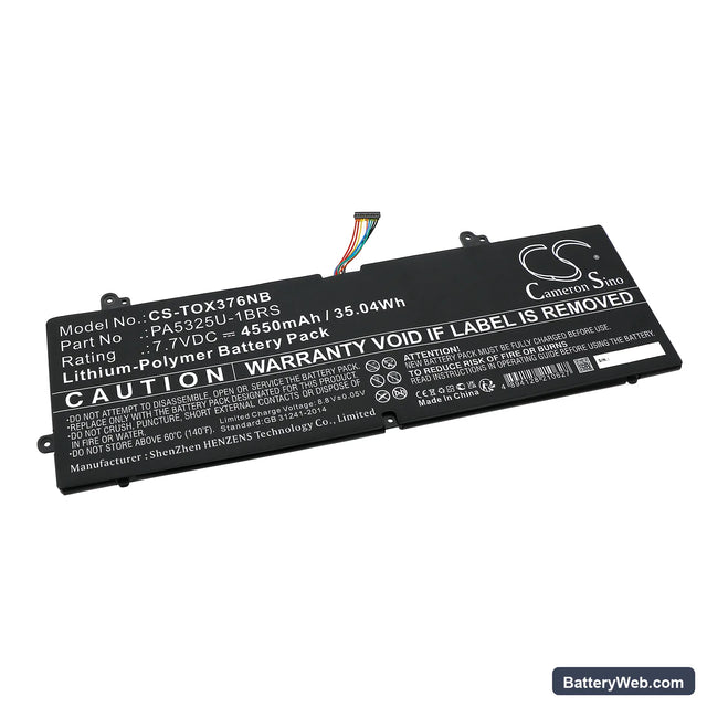 Toshiba Port g X30T-E-113 Replacement Battery, 7.7V, 4550mAh, Li-Polymer 1
