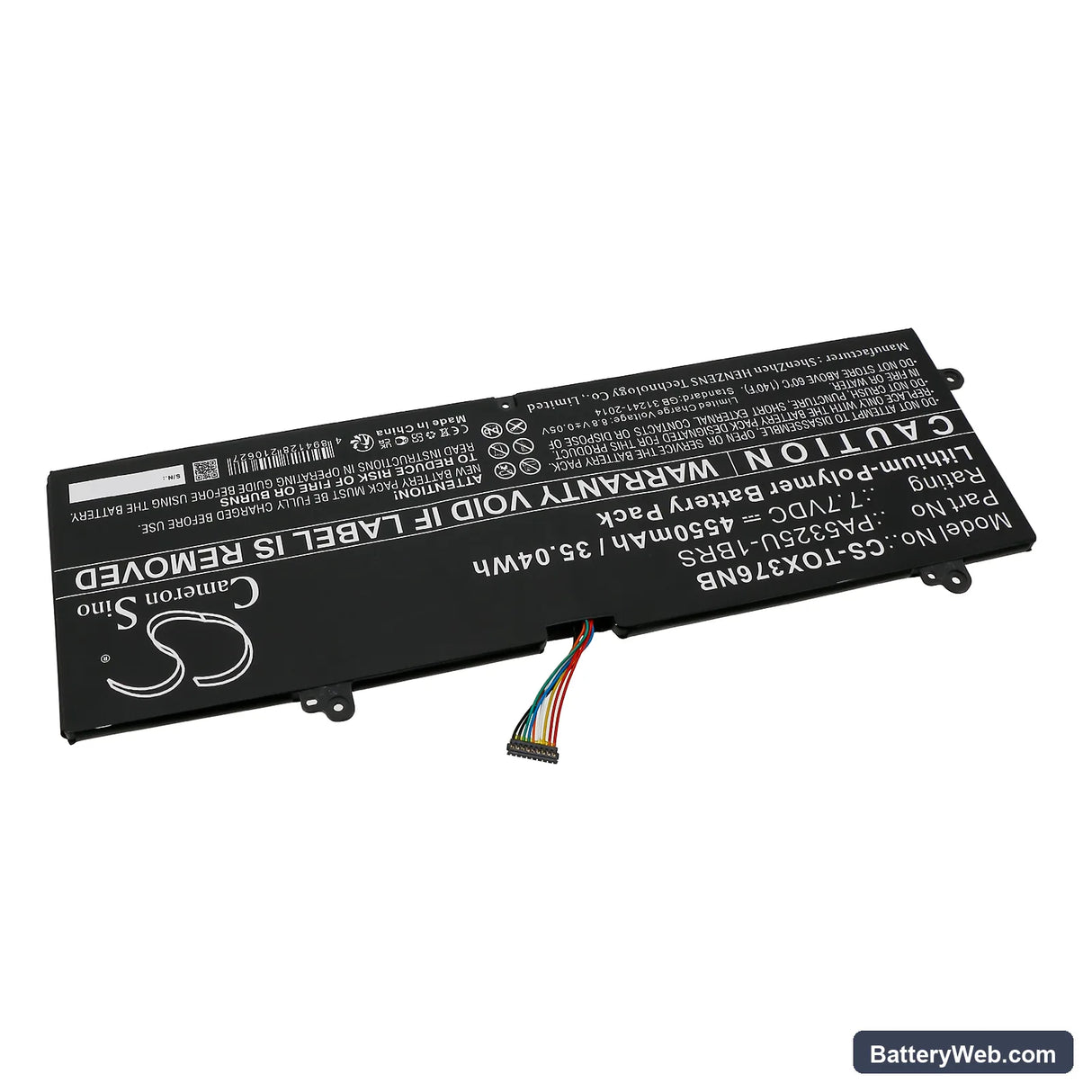 Toshiba Port g X30T-E-113 Replacement Battery, 7.7V, 4550mAh, Li-Polymer 2