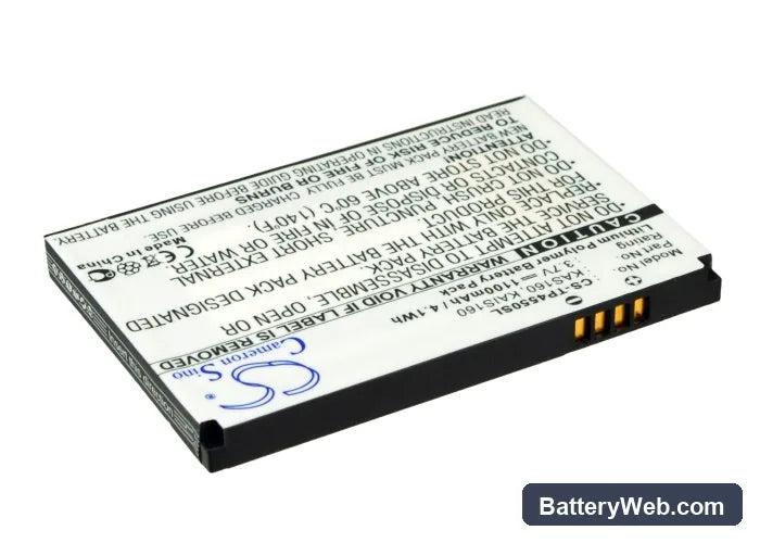 Vodafone v1615 Replacement Battery, 3.7V, 1100mAh, Li-Polymer 3