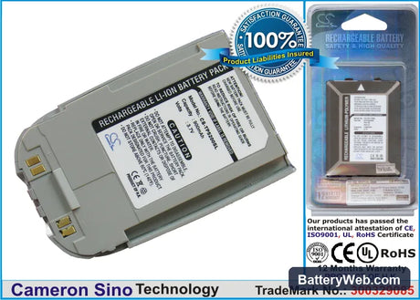 LG TP5200 Replacement Battery, 3.7V, 1000mAh, Li-ion 1