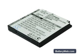 HTC Touch Dual Replacement Battery, 3.7V, 1200mAh, Li-Polymer 3